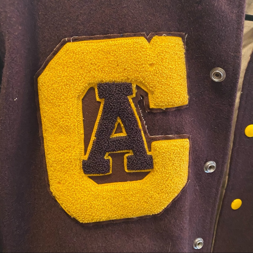 Vintage Letterman Jacket Central 56 California - Picture 7 of 15